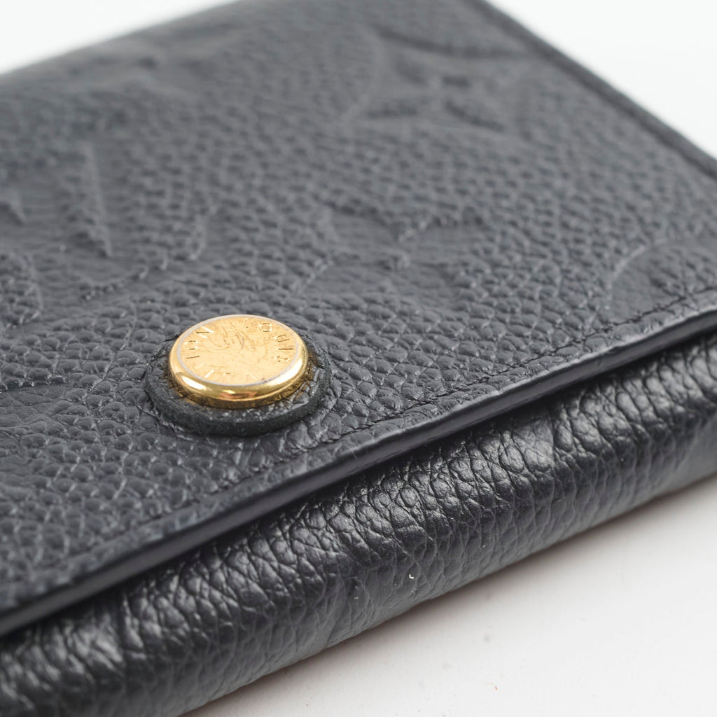 Louis Vuitton Empreinte Card Wallet Black