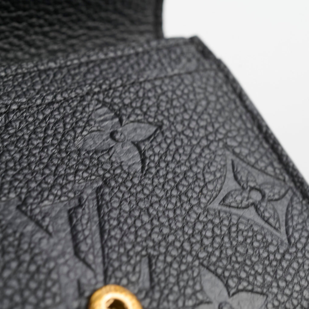 Louis Vuitton Empreinte Card Wallet Black