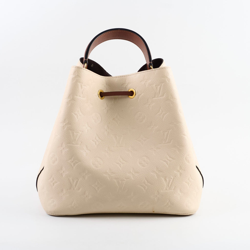 Louis Vuitton Neo Noe Cream Empreinte (missing strap)