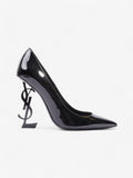 Saint Laurent Opyum Heels 110 Black Patent Leather EU 37 UK 4