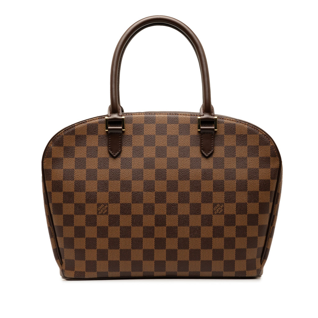 Brown Louis Vuitton Damier Ebene Sarria Horizontal Handbag