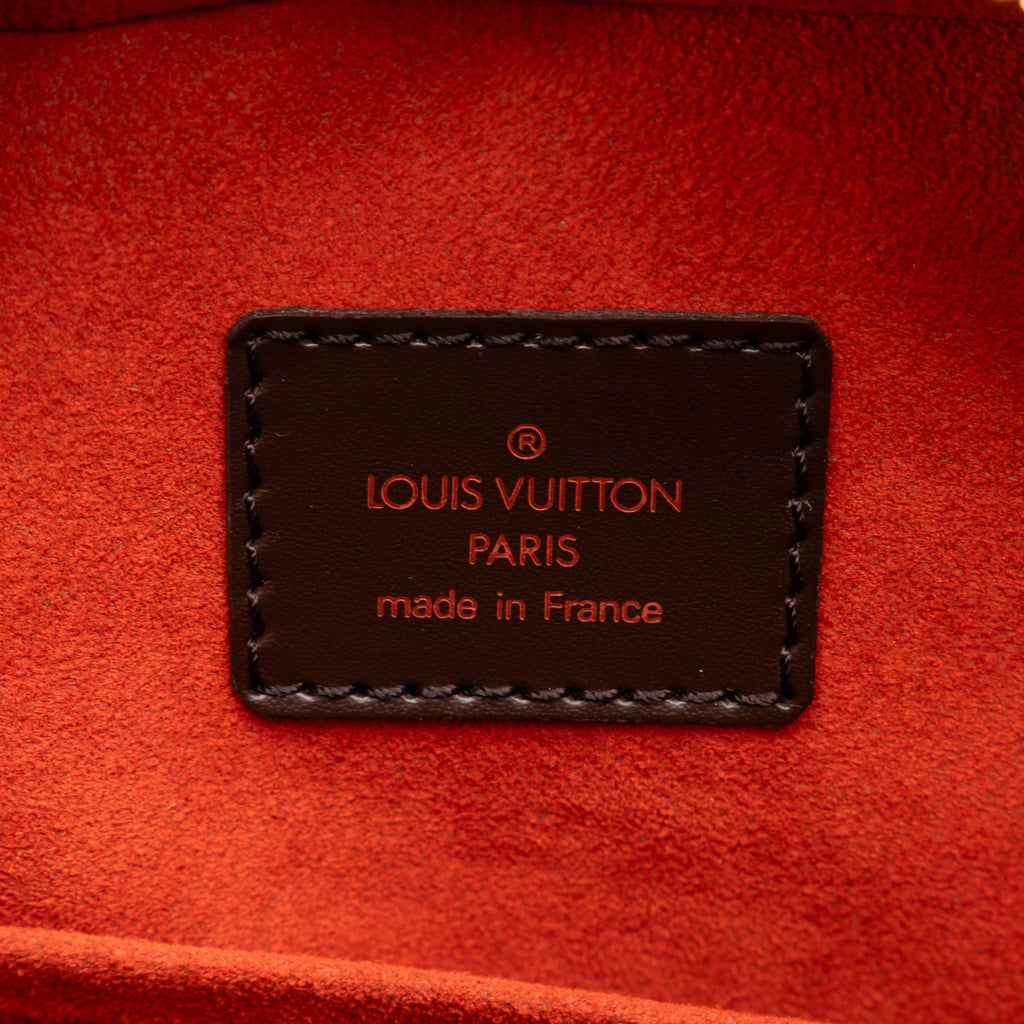 Brown Louis Vuitton Damier Ebene Sarria Horizontal Handbag