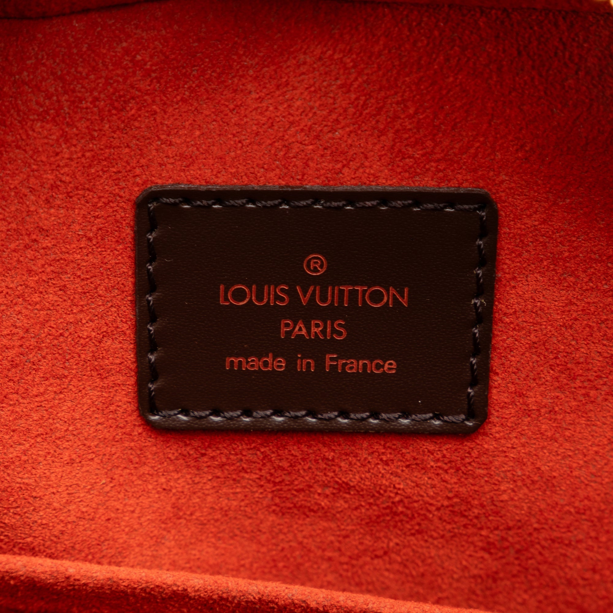 Brown Louis Vuitton Damier Ebene Sarria Horizontal Handbag