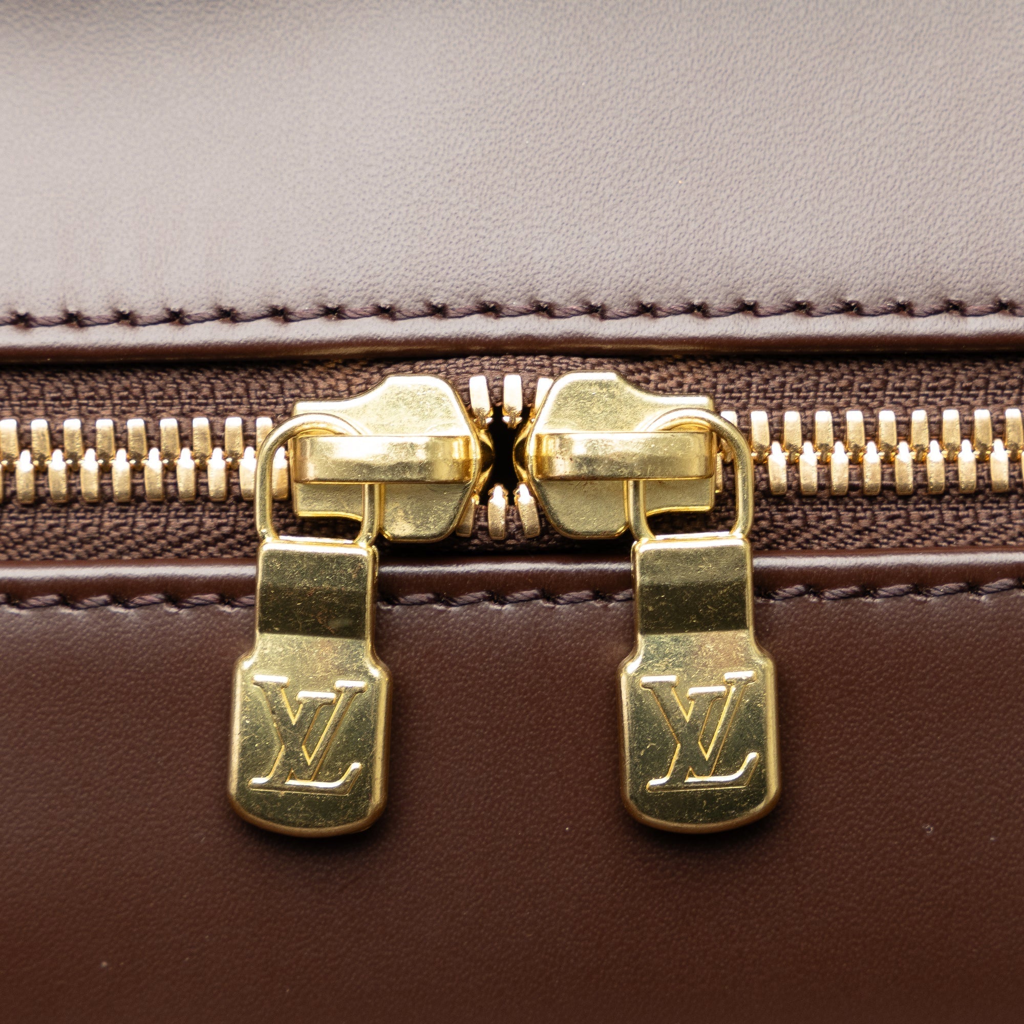 Brown Louis Vuitton Damier Ebene Sarria Horizontal Handbag