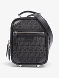 Fendi Trolley Bag Black Canvas Mini