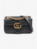 Gucci GG Marmont Black Matelasse Leather Mini