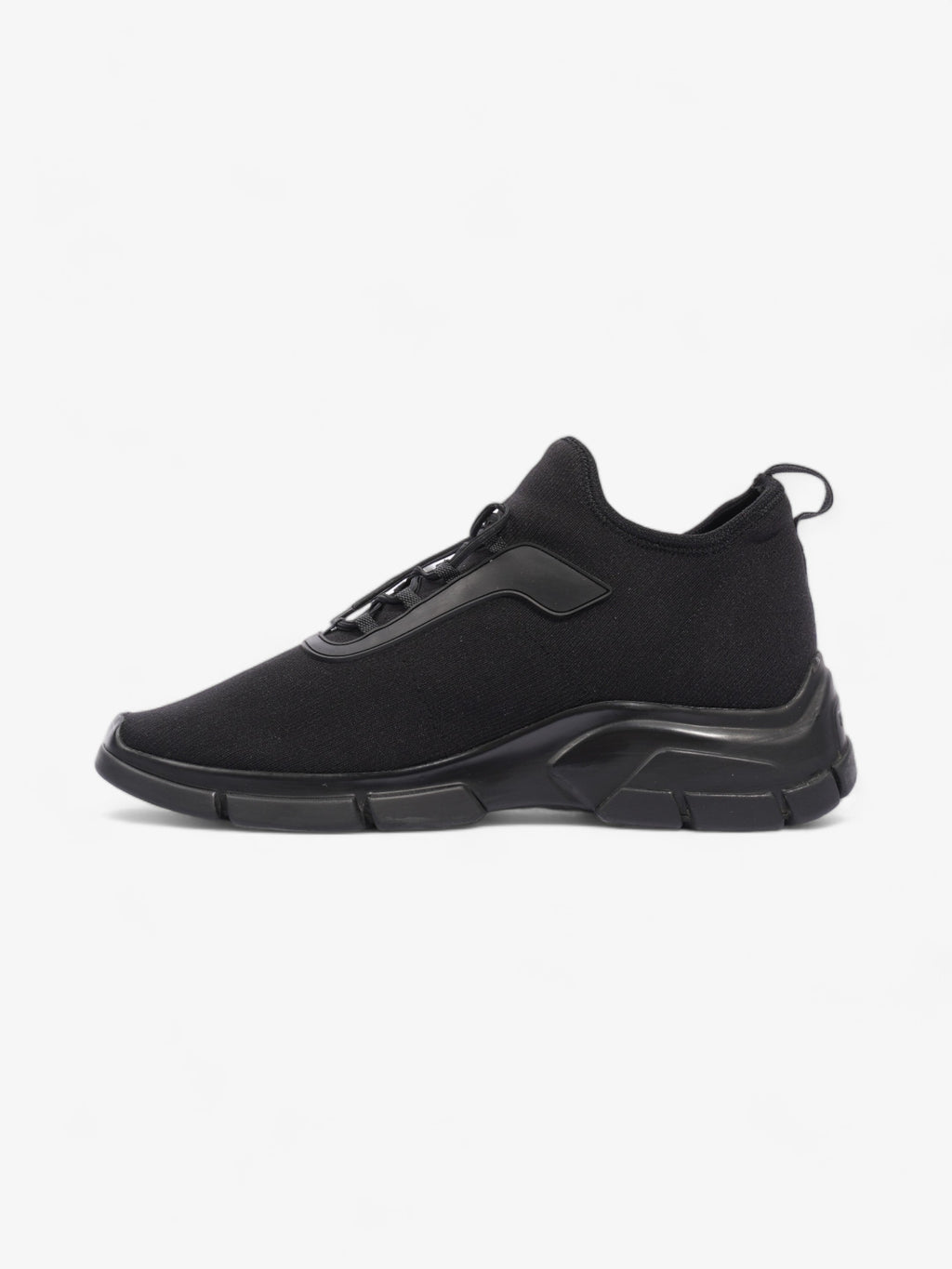 Prada Logo Running Sneakers Black Knit EU 40 UK 6