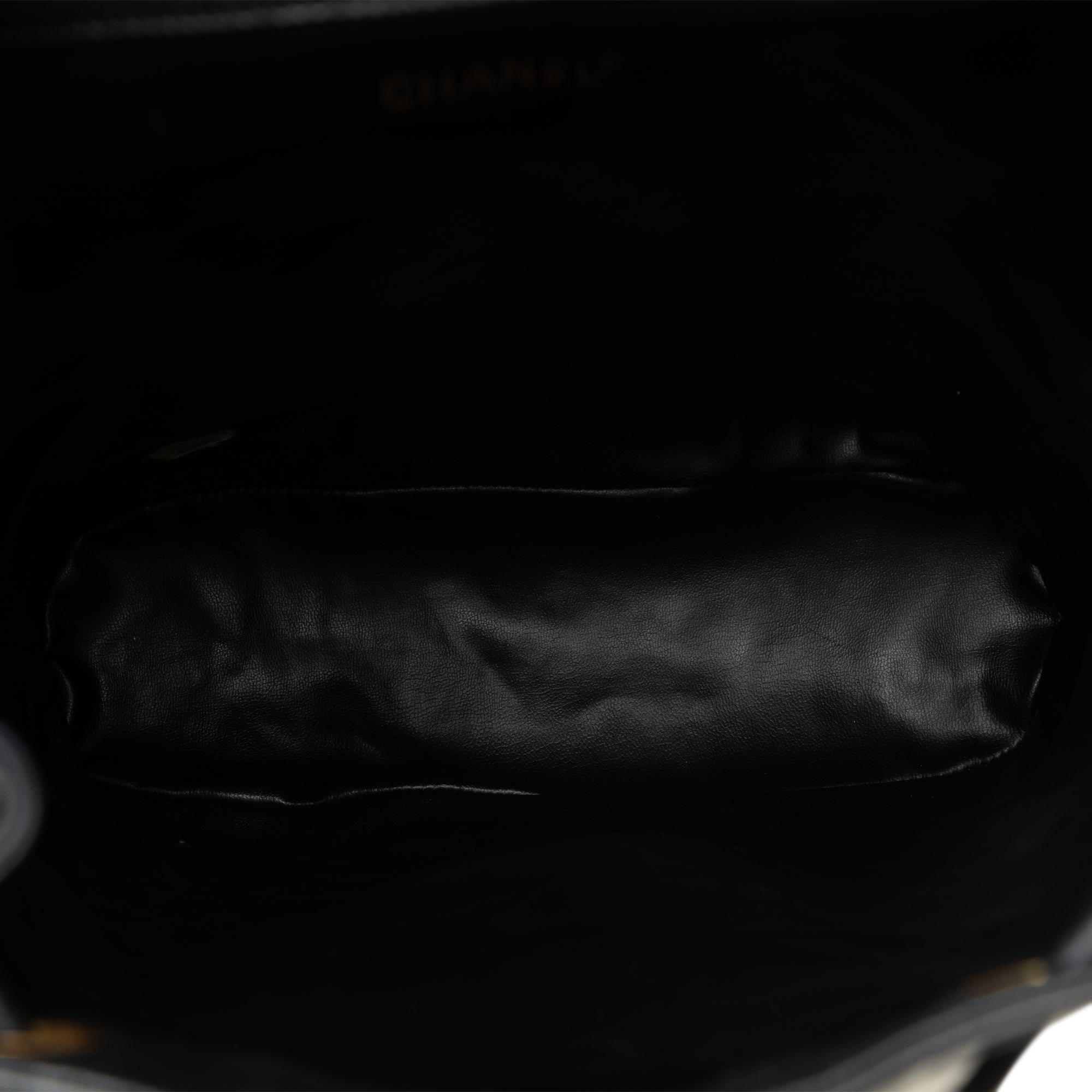 Chanel Duma Backpack Black Raffia Gold