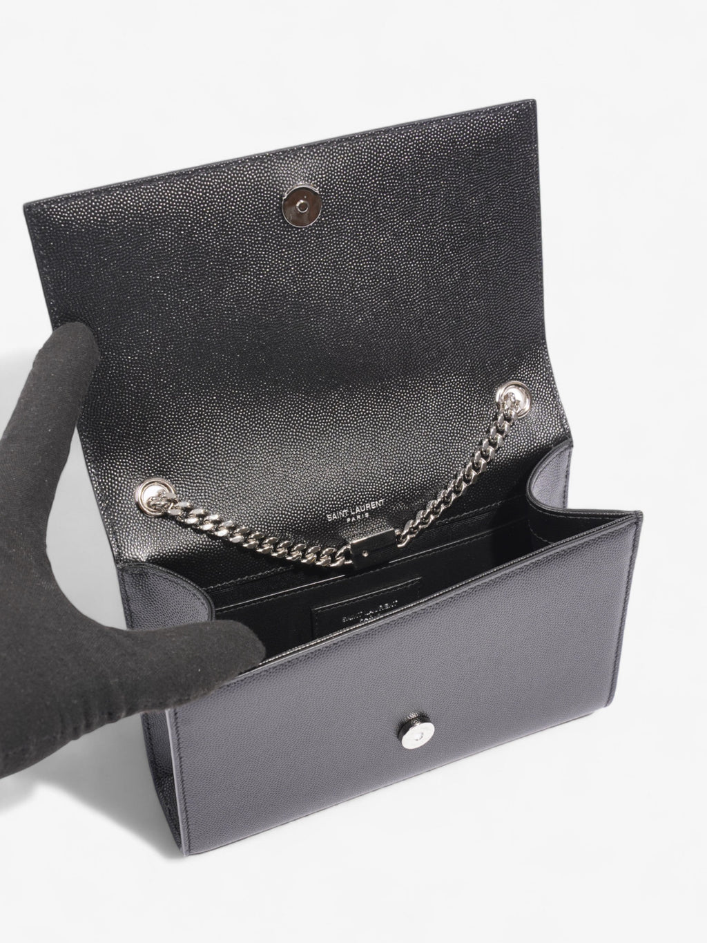 Saint Laurent Kate Black Leather Small