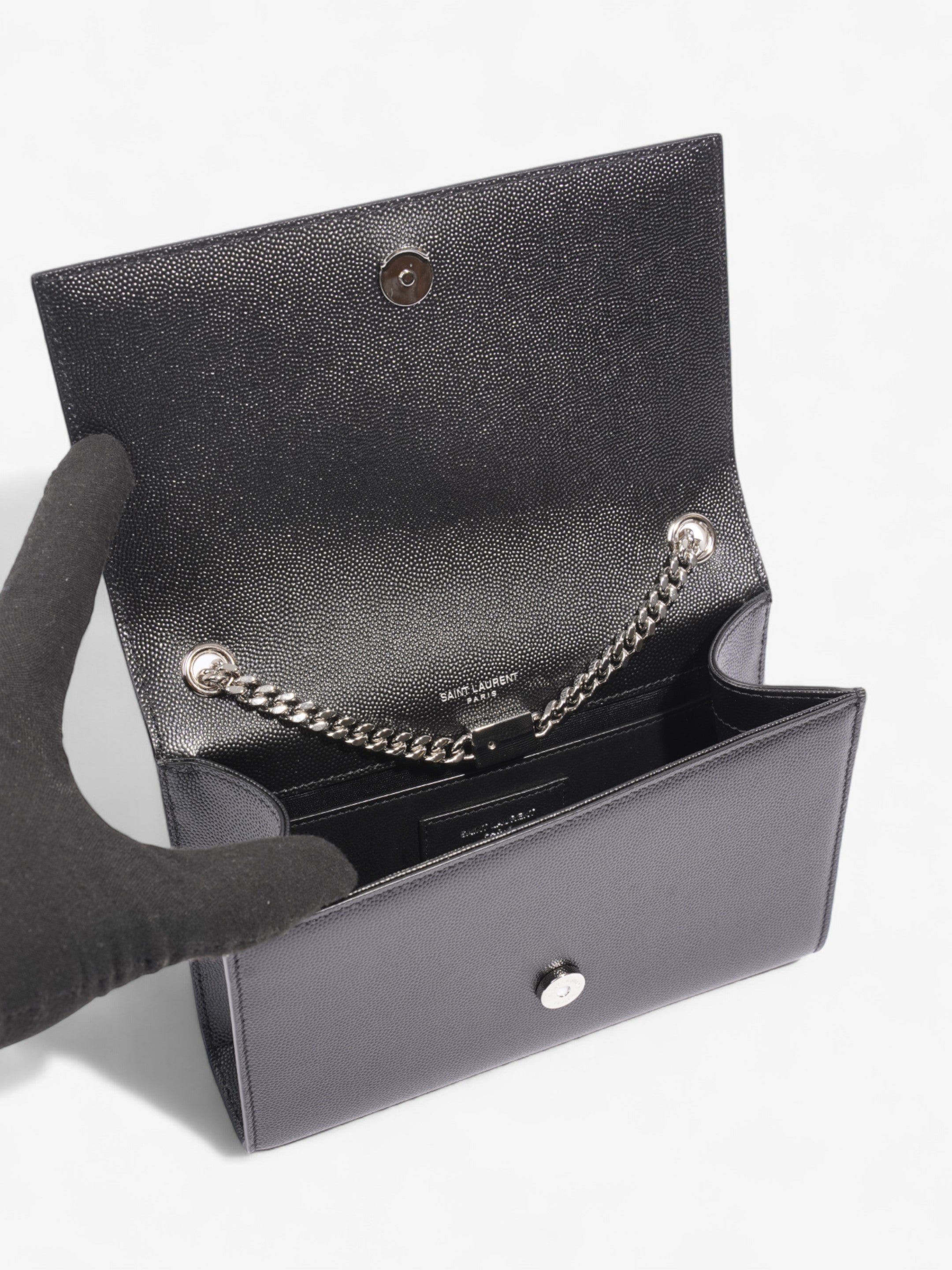 Saint Laurent Kate Black Leather Small