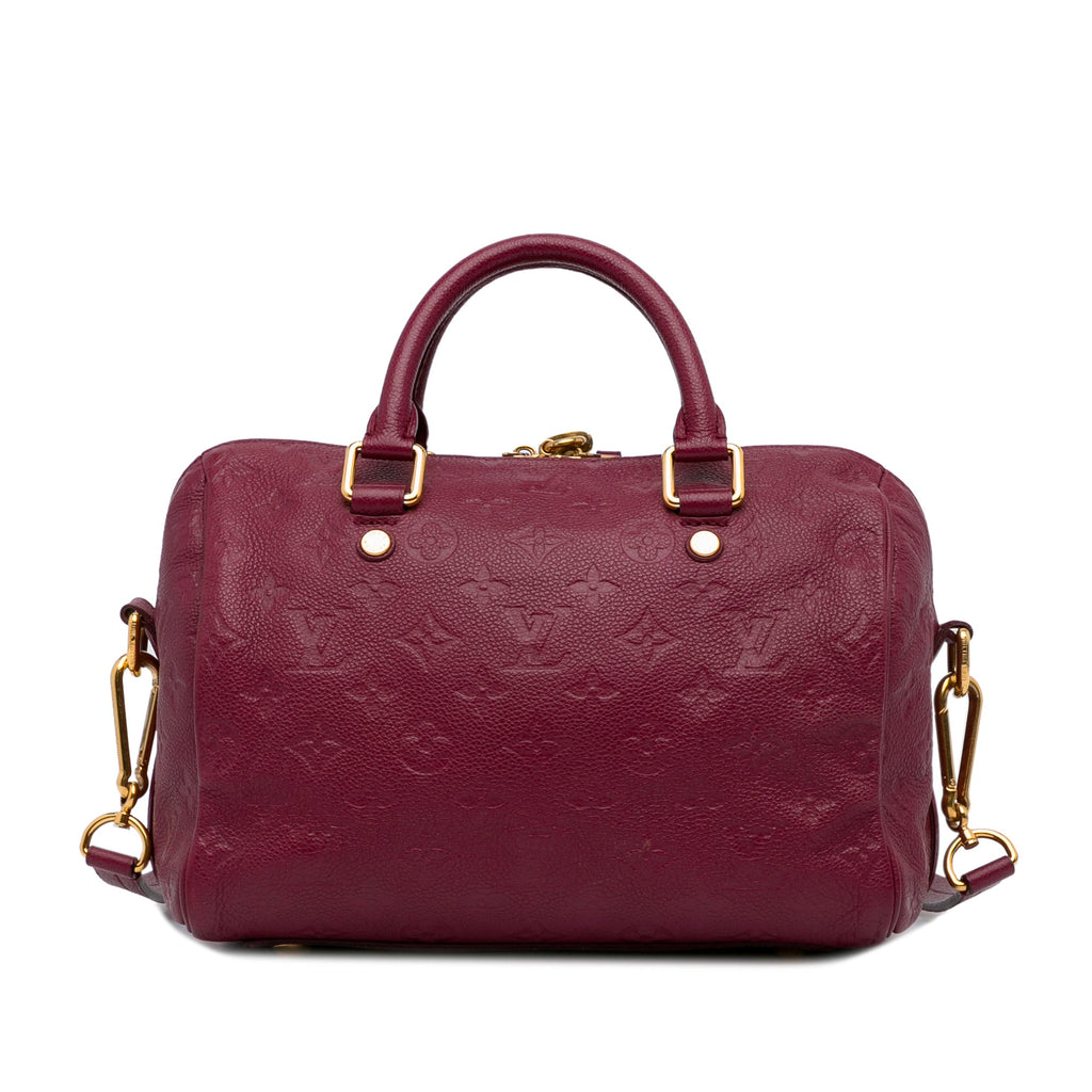 Louis Vuitton Speedy BandouliÃƒÆ’Ã‚Â¨re 25 Red Monogram Empreinte