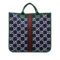 Blue Gucci GG Nylon Web Children's Tote Bag