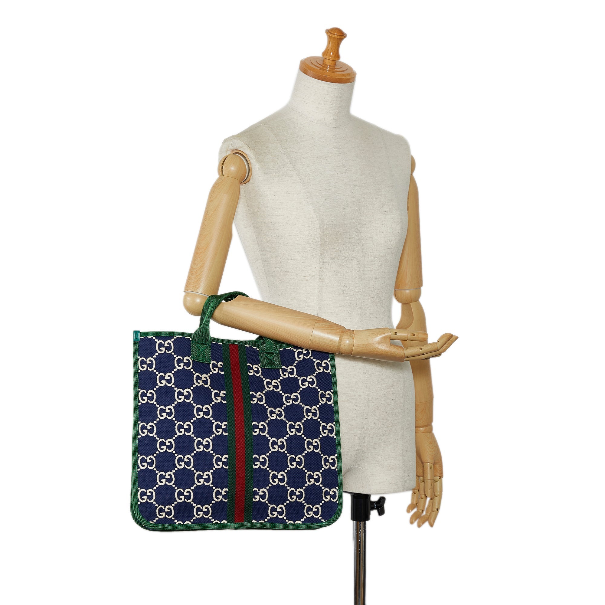 Blue Gucci GG Nylon Web Children's Tote Bag