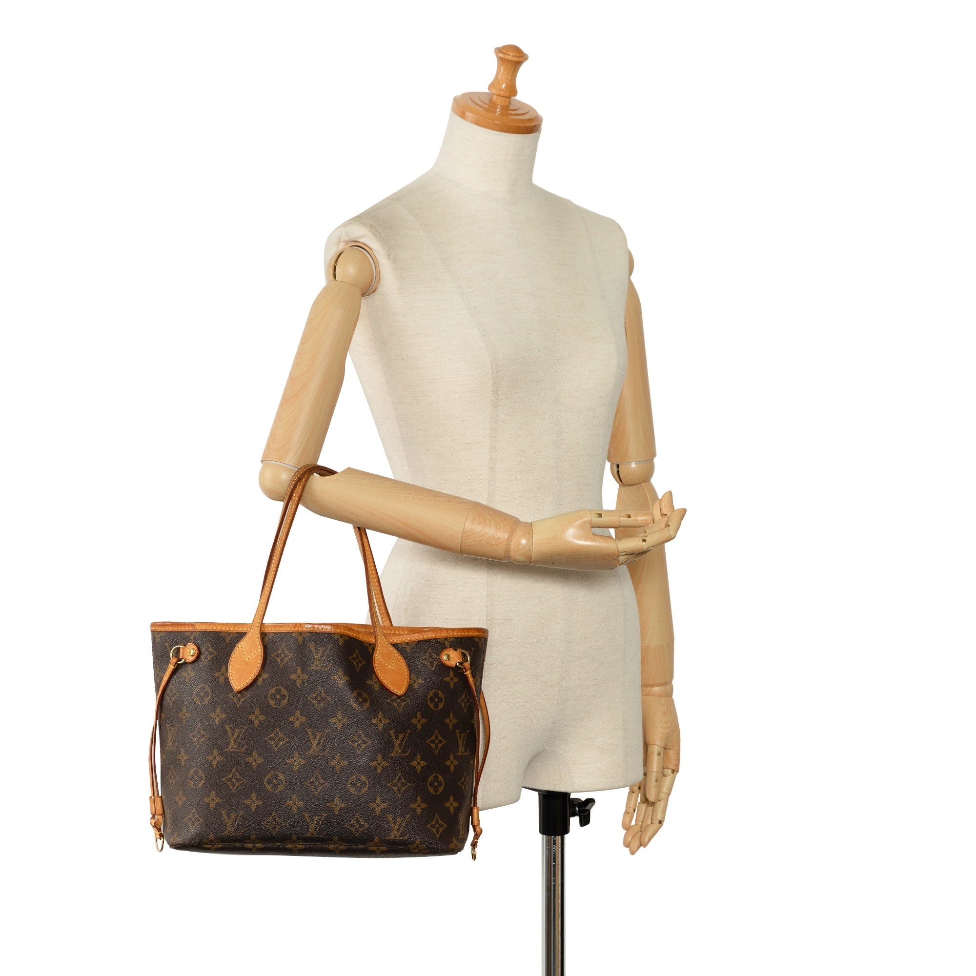 Brown Louis Vuitton Monogram Neverfull PM Tote Bag
