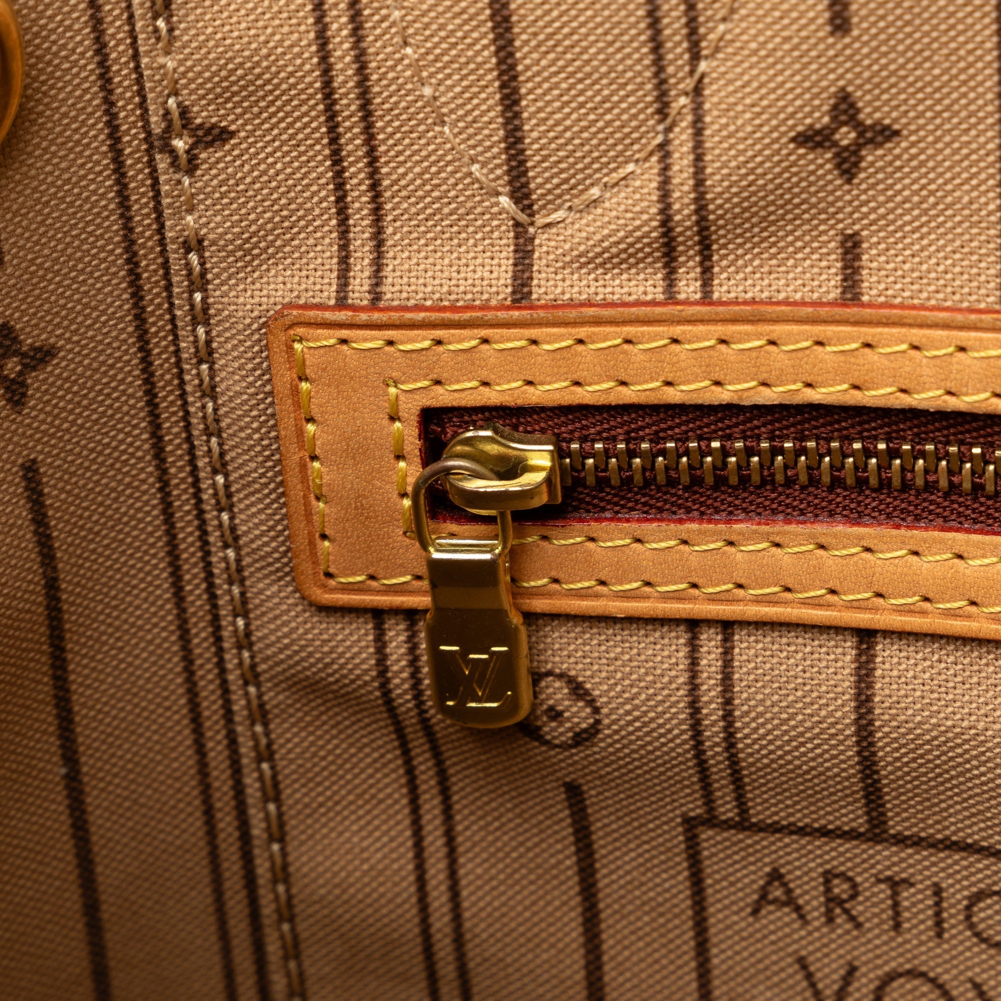 Brown Louis Vuitton Monogram Neverfull PM Tote Bag
