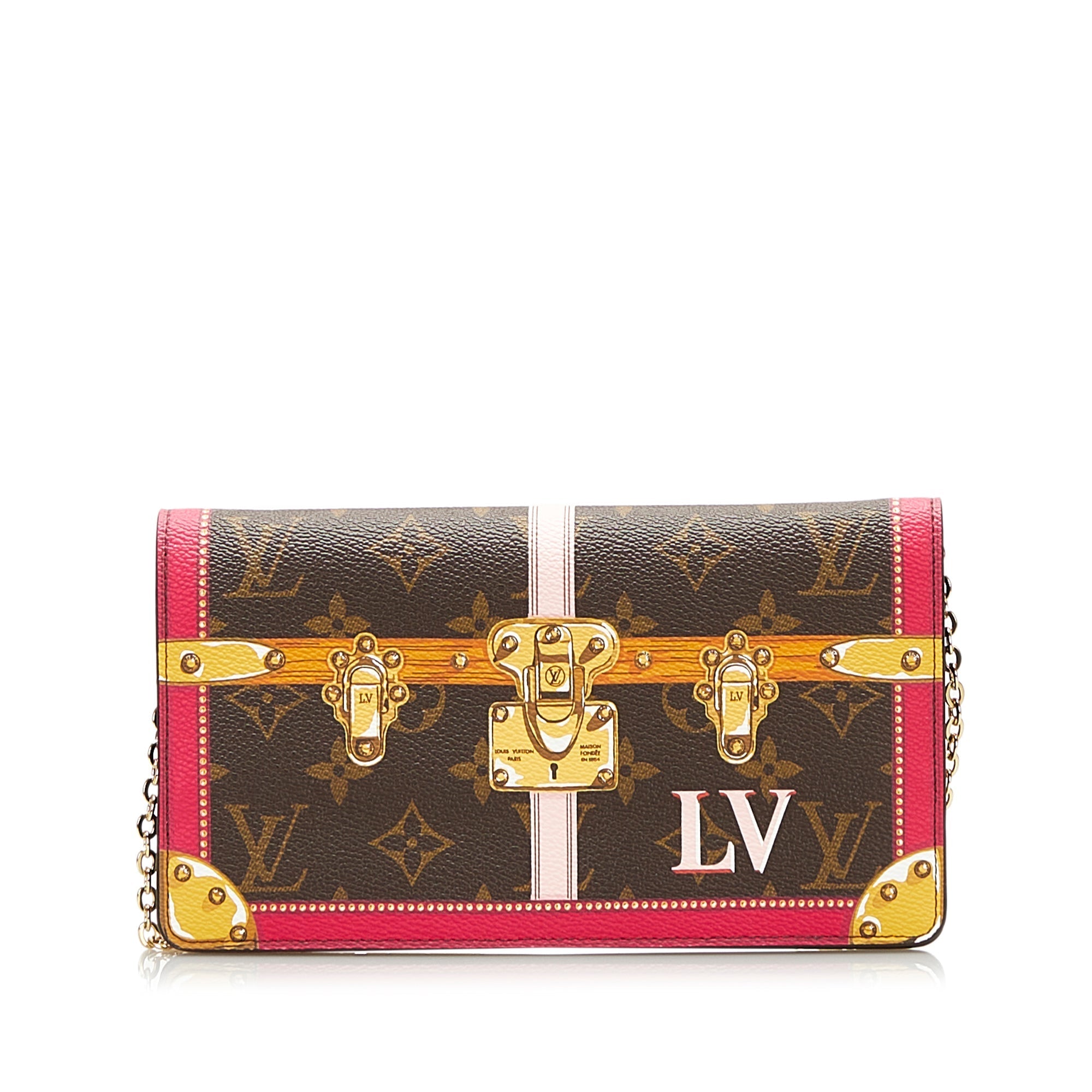Brown Louis Vuitton Monogram Summer Trunks Pochette Crossbody Bag