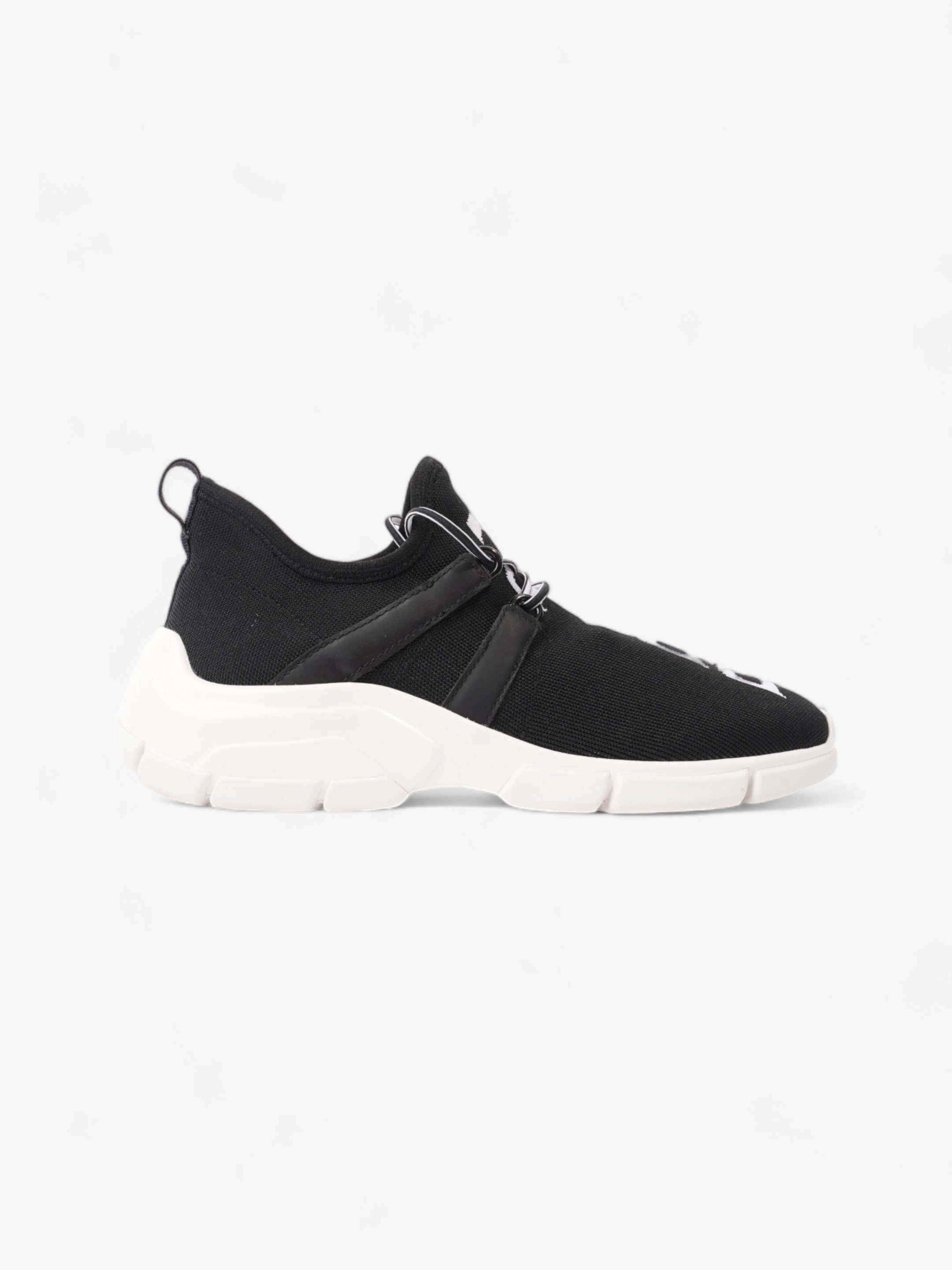 Prada XY Logo Sock Sneakers Black / White Knit EU 37 UK 4