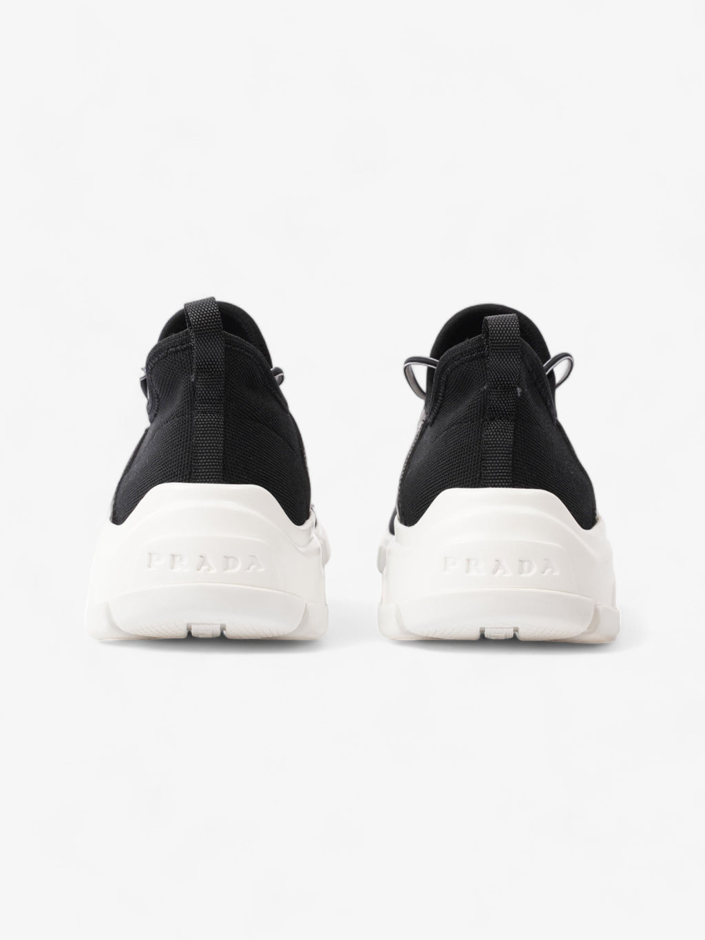 Prada XY Logo Sock Sneakers Black / White Knit EU 37 UK 4