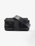 Fendi Beaded Baguette Black Sequin