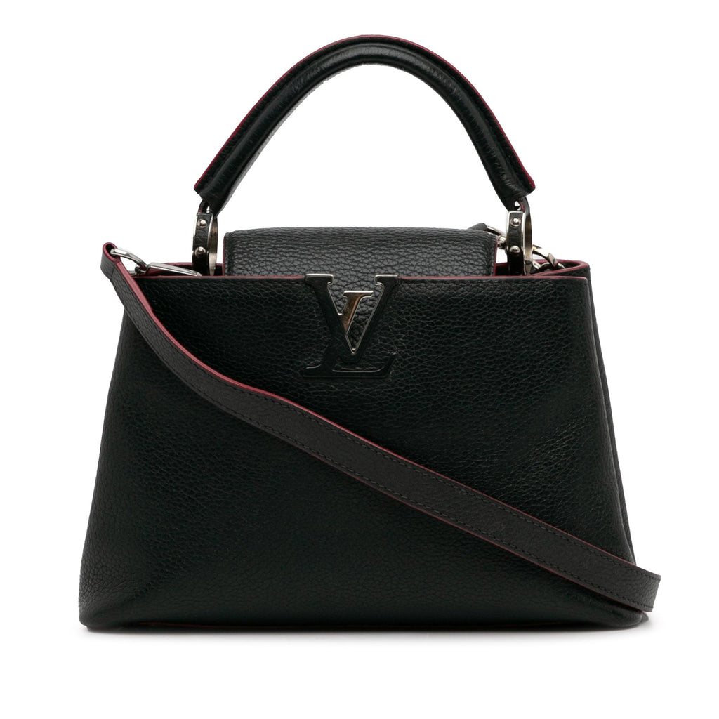 Louis Vuitton Capucines BB Black Taurillon Silver