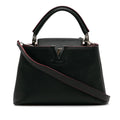Louis Vuitton Capucines BB Black Taurillon Silver