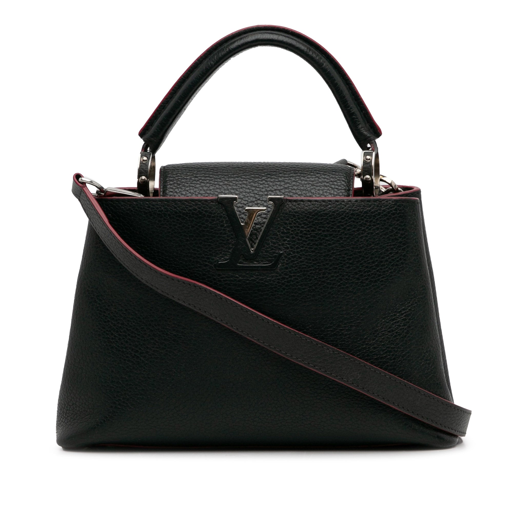 Louis Vuitton Capucines BB Black Taurillon Silver
