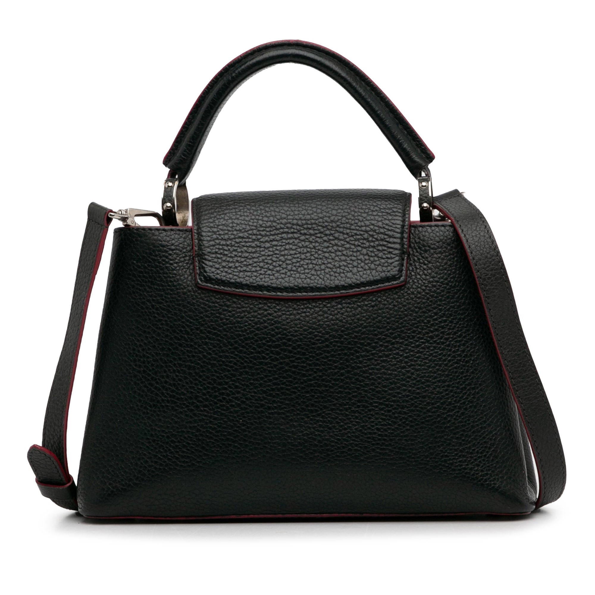 Louis Vuitton Capucines BB Black Taurillon Silver
