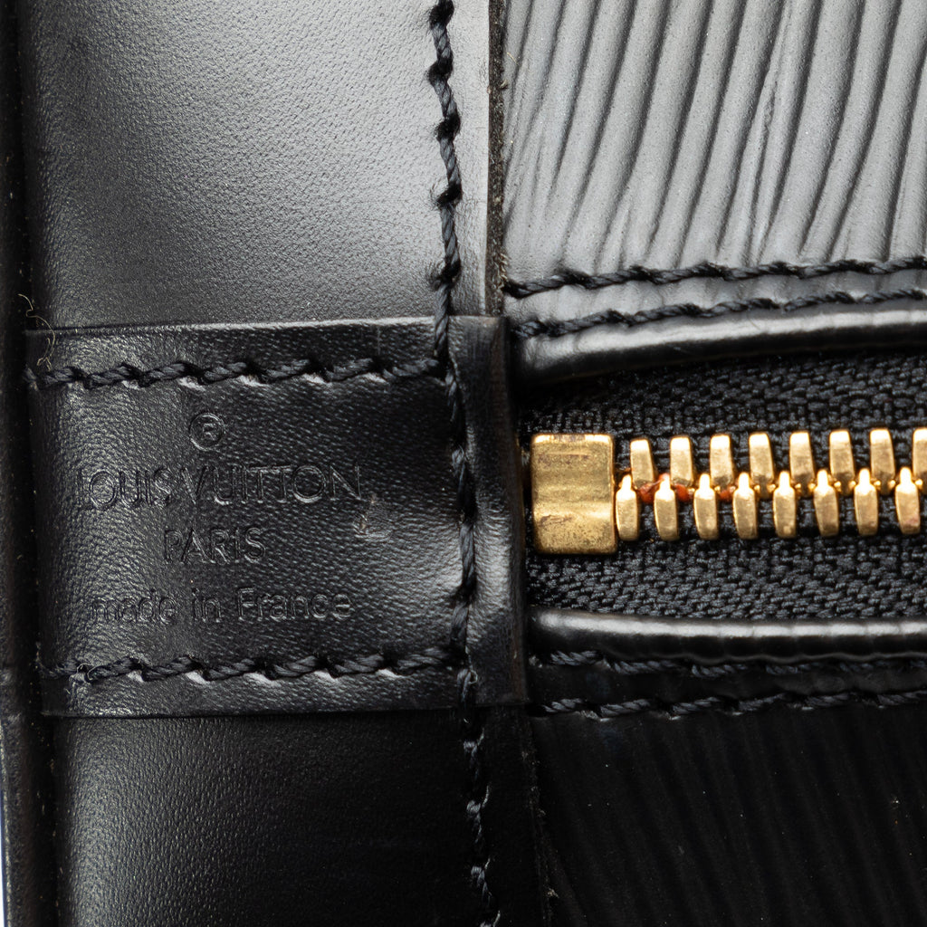 Black Louis Vuitton Epi Alma PM Handbag