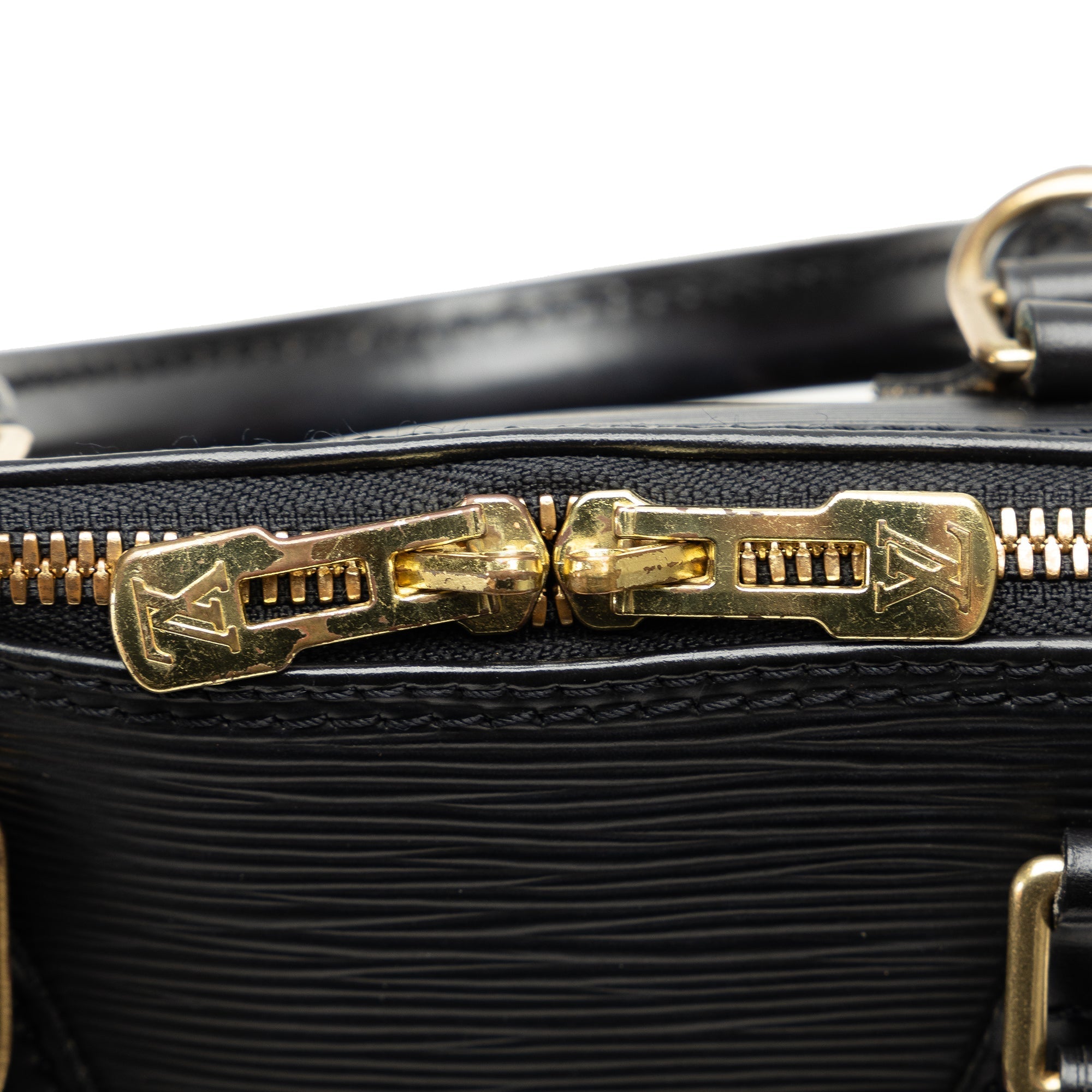 Black Louis Vuitton Epi Alma PM Handbag