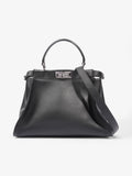 Fendi Peekaboo  Black Lambskin Leather Medium