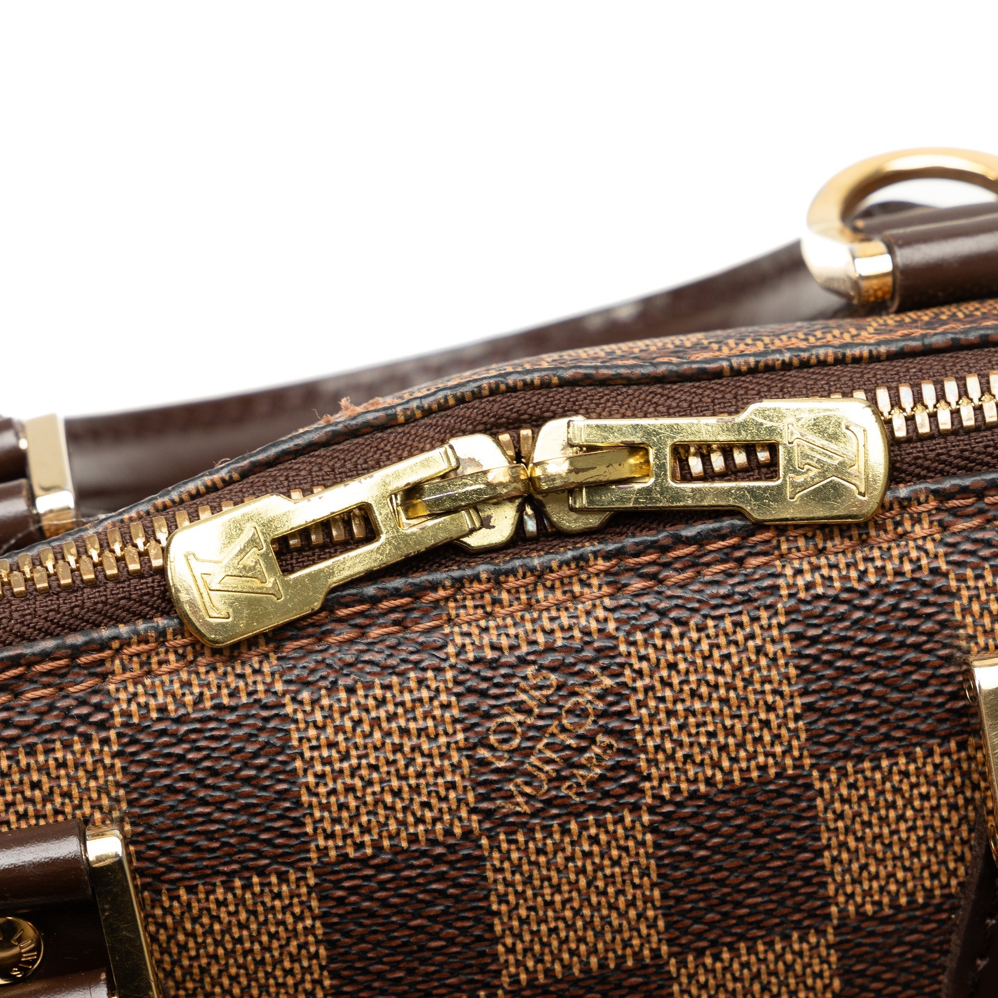 Brown Louis Vuitton Damier Ebene Alma MM Handbag