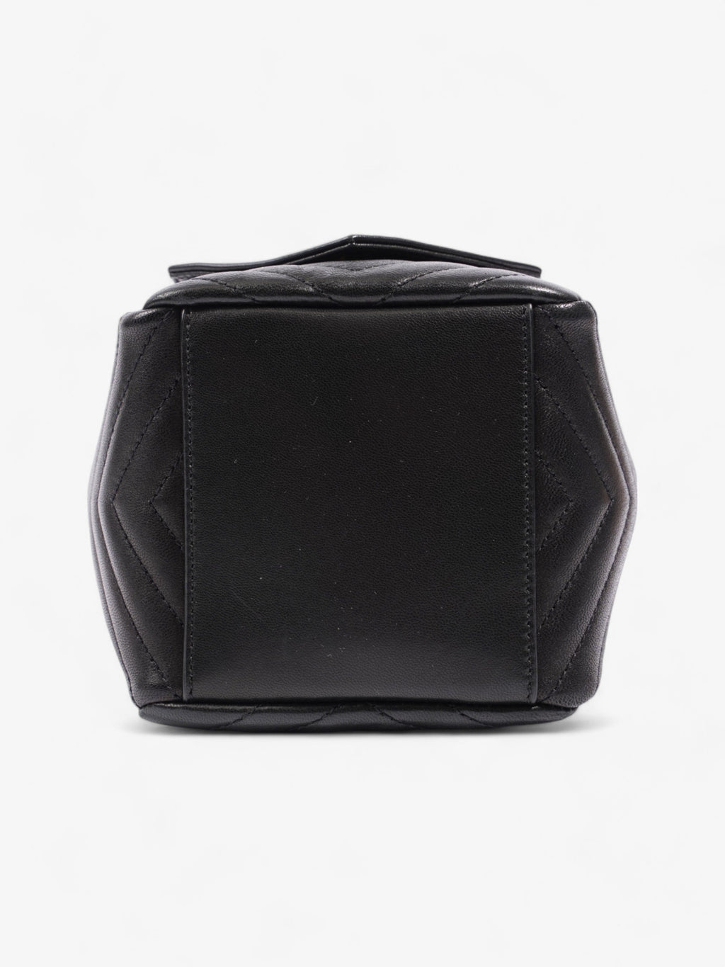 Saint Laurent Monogram Bucket Bag Black Matelasse Leather Mini