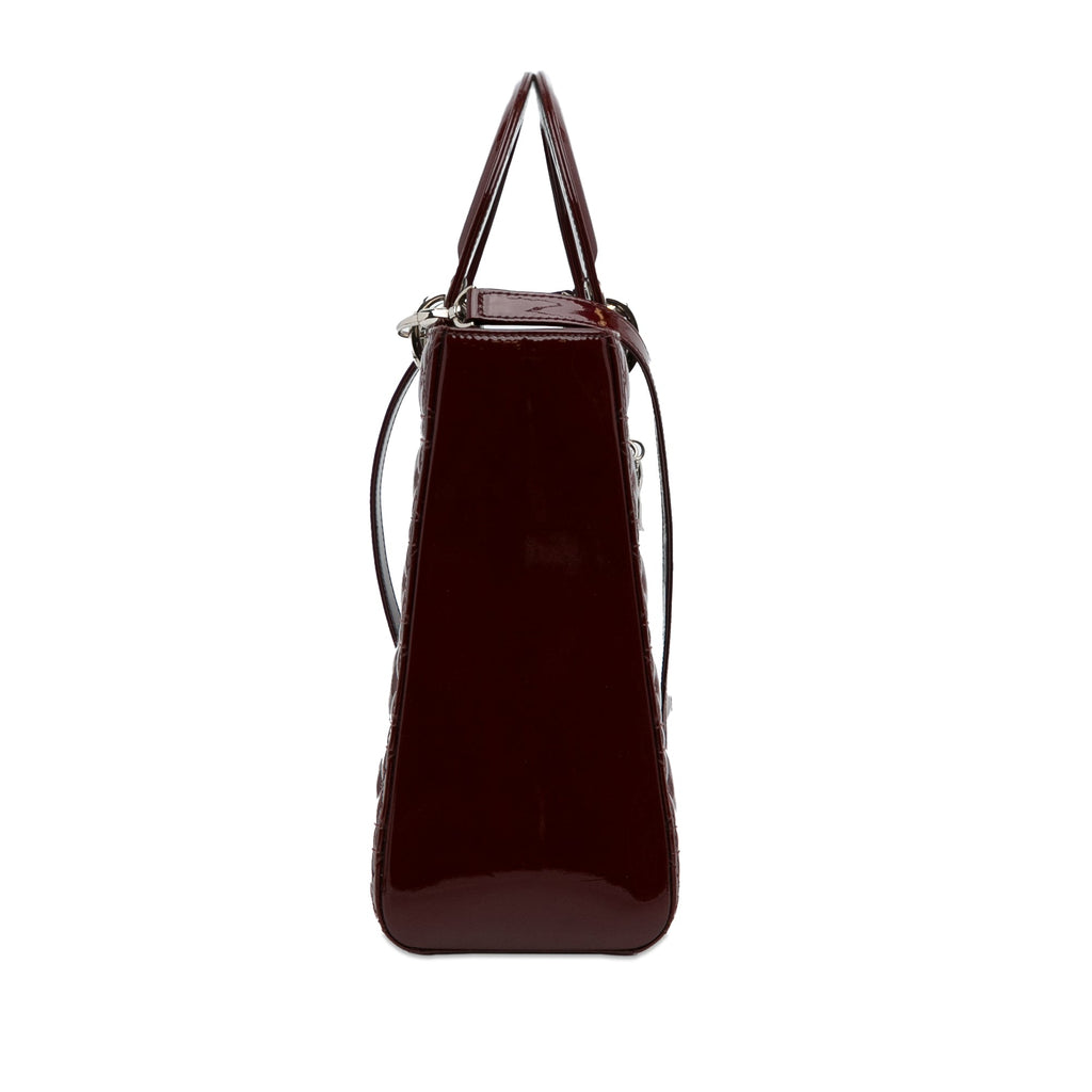 Dior Lady Dior Large Red Patent