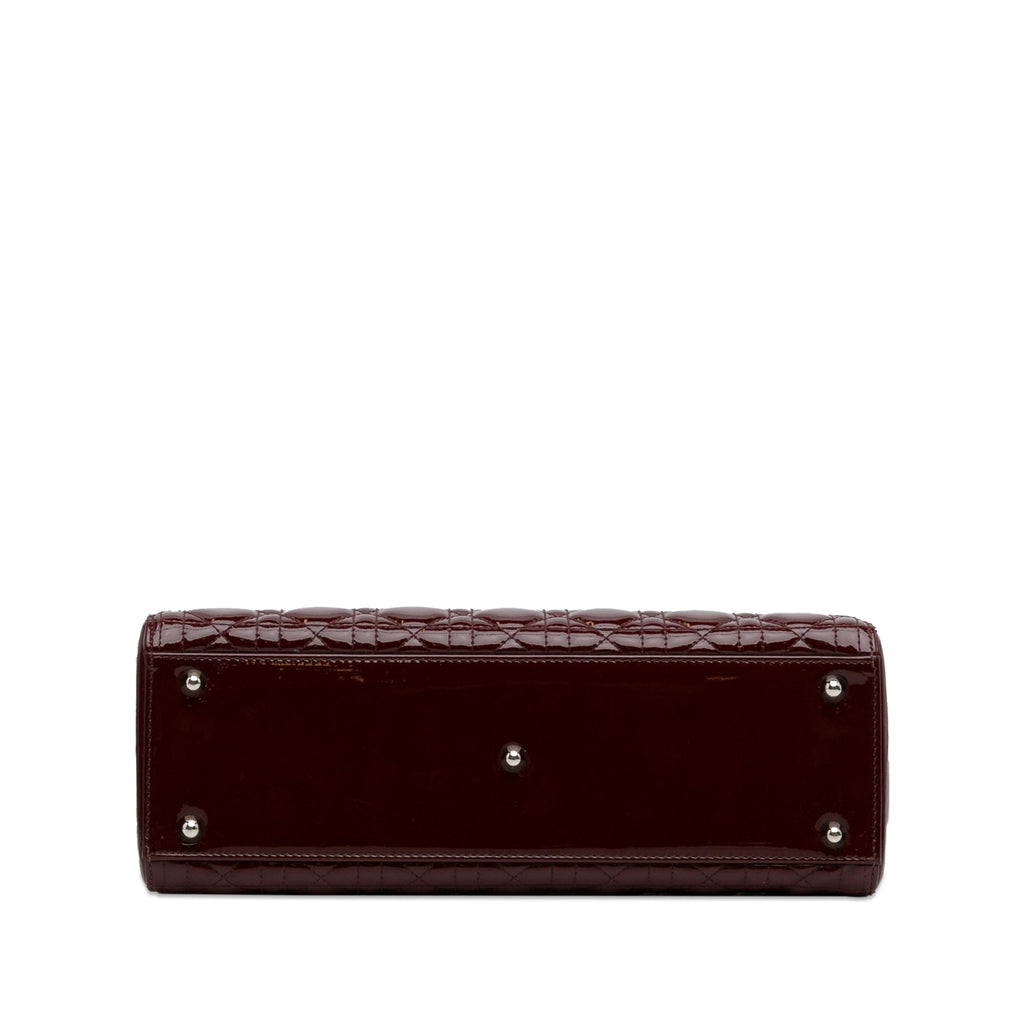 Dior Lady Dior Large Red Patent