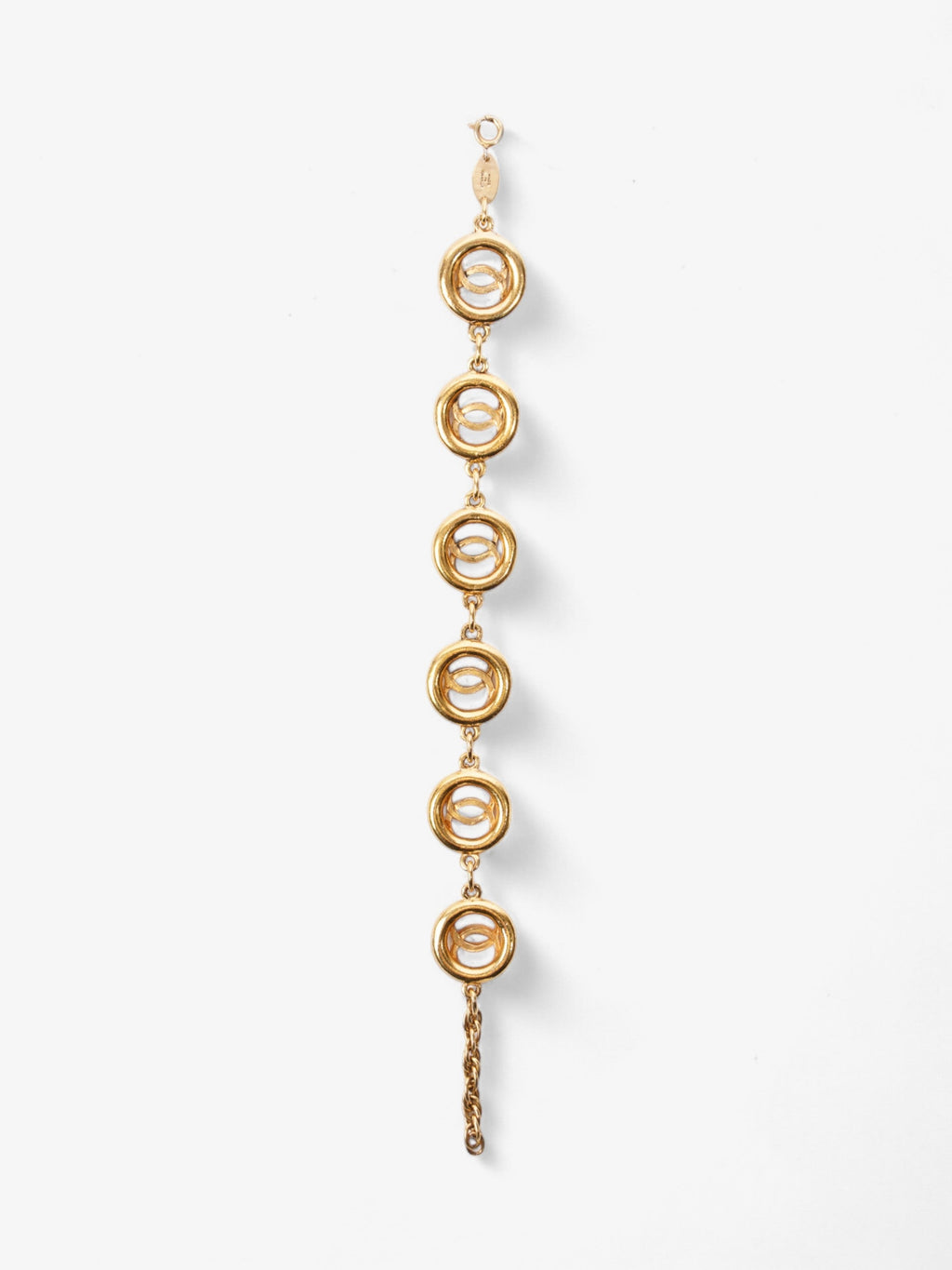 Chanel CC Medallion Bracelet Gold Base Metal