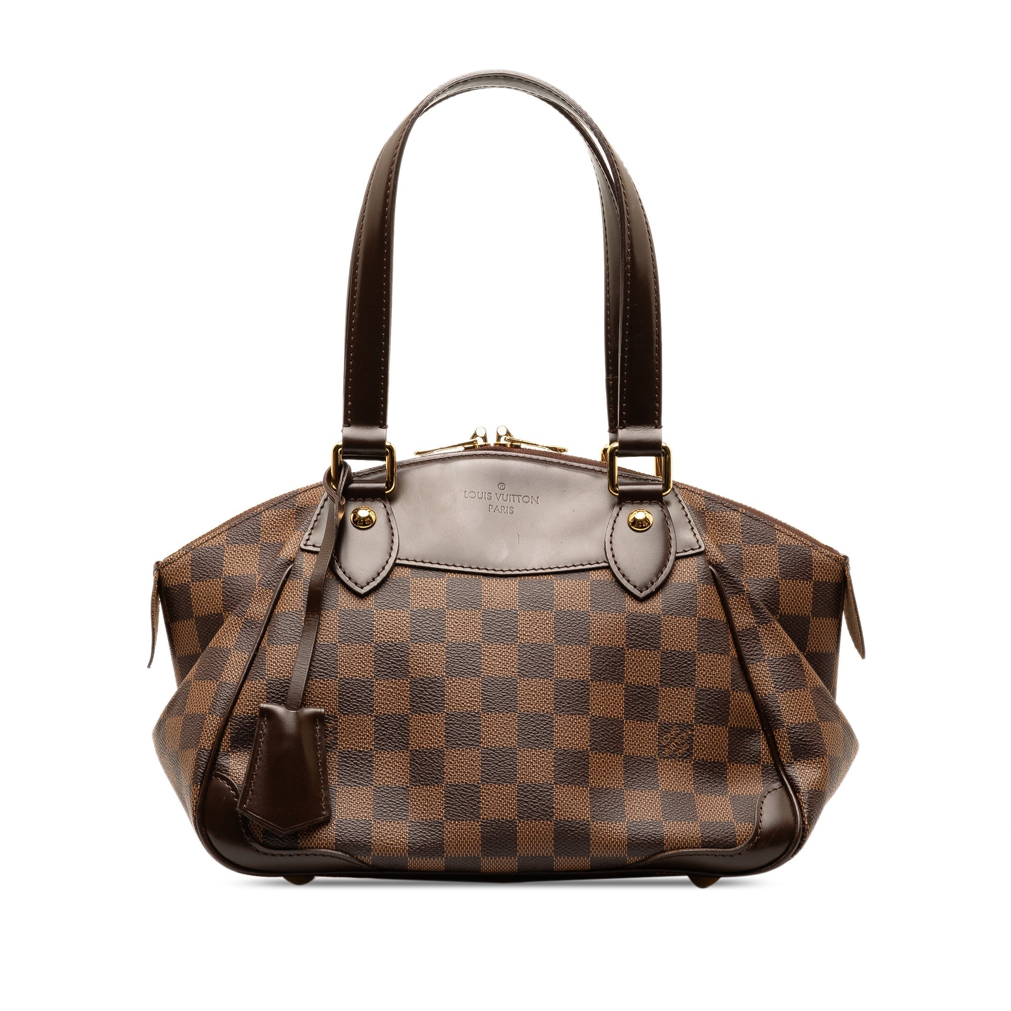 Brown Louis Vuitton Damier Ebene Verona PM Handbag