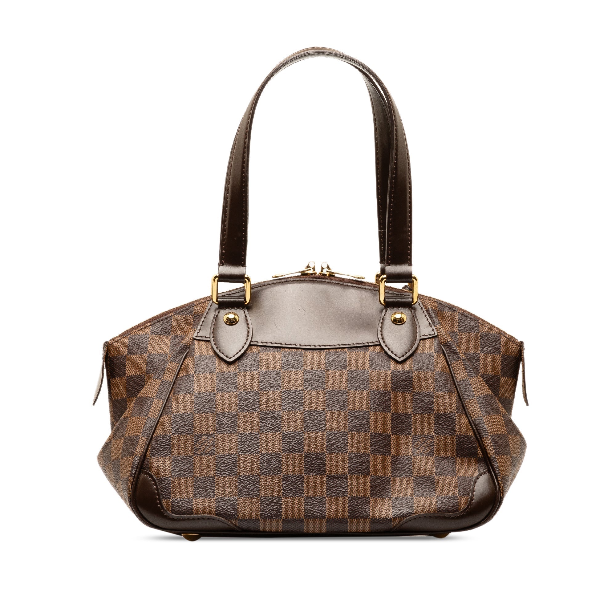 Brown Louis Vuitton Damier Ebene Verona PM Handbag