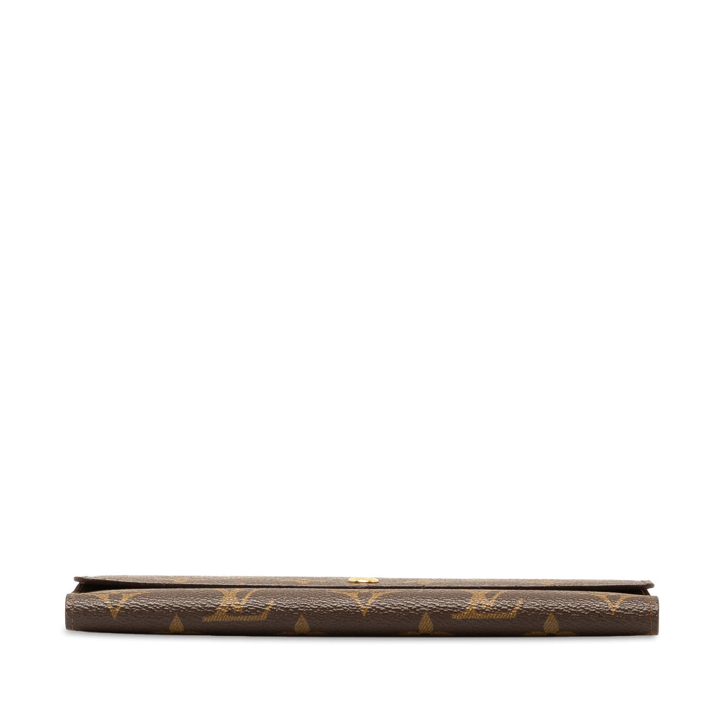 Brown Louis Vuitton Monogram Porte Tresor International Long Wallets