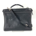 FENDI Handbag 7VA406 leather black Shoulder Bag Crossbody bag Selleria Peekaboo Iconic Fit mens Used