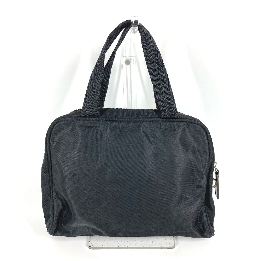 PRADA Handbag Nylon black Triangle logo plate Women Used