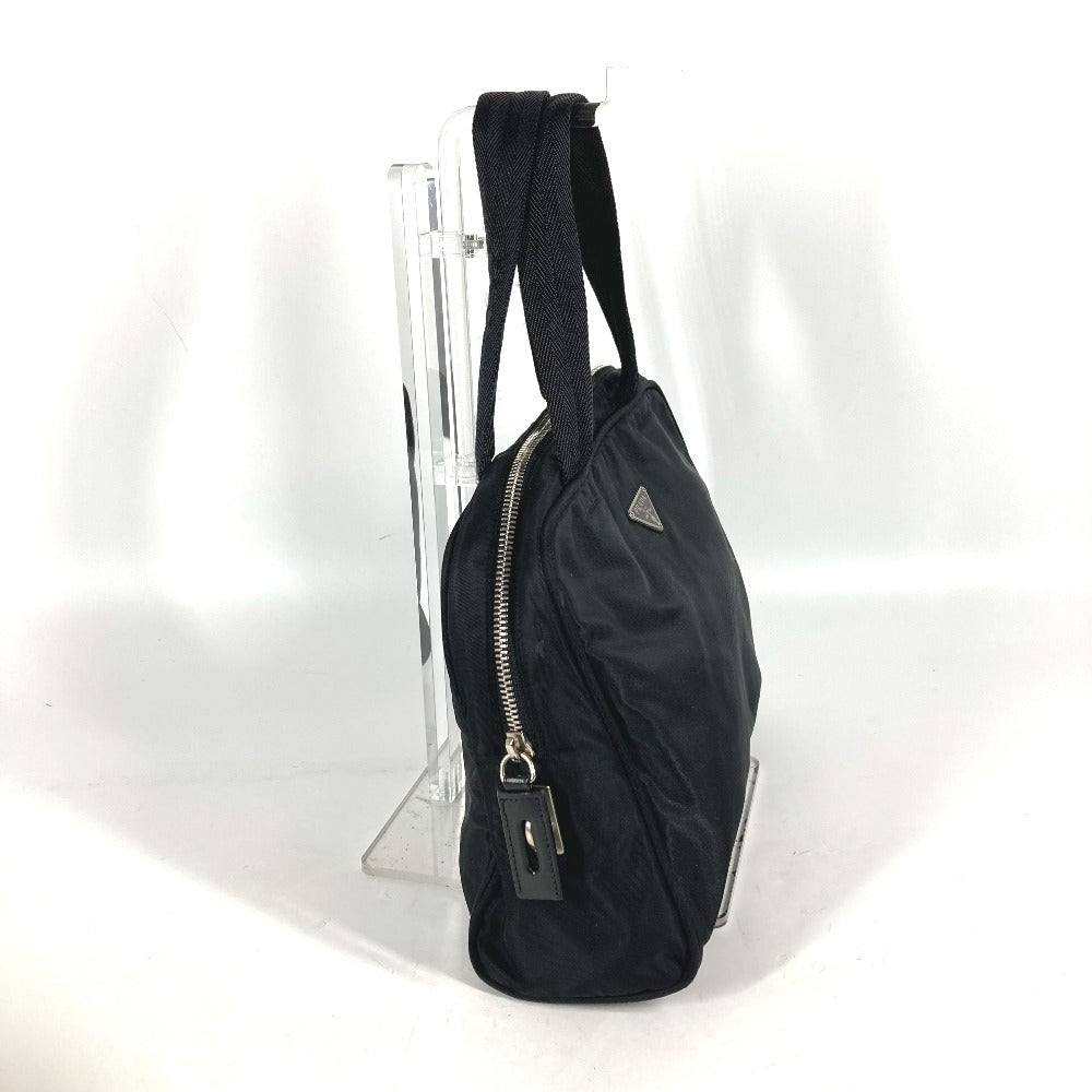 PRADA Handbag Nylon black Triangle logo plate Women Used