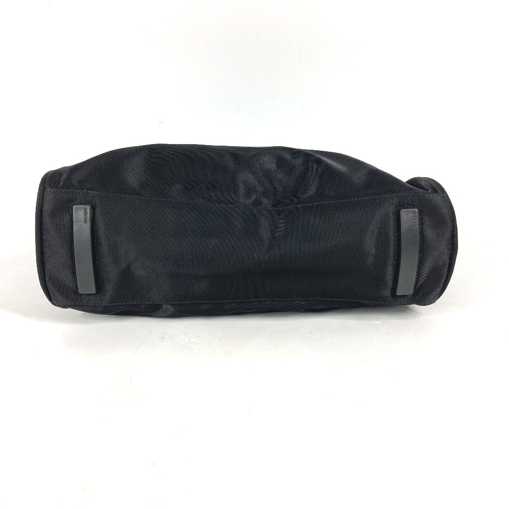 PRADA Handbag Nylon black Triangle logo plate Women Used
