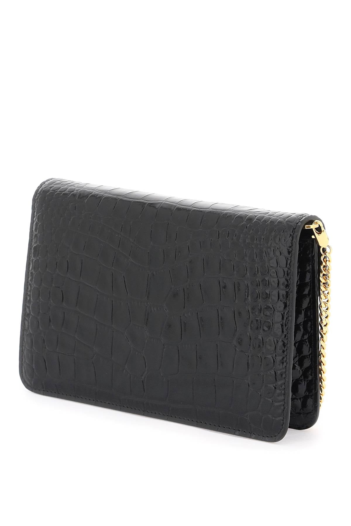 Tom Ford Whitney Crocodile Print Shoulder Bag. Women