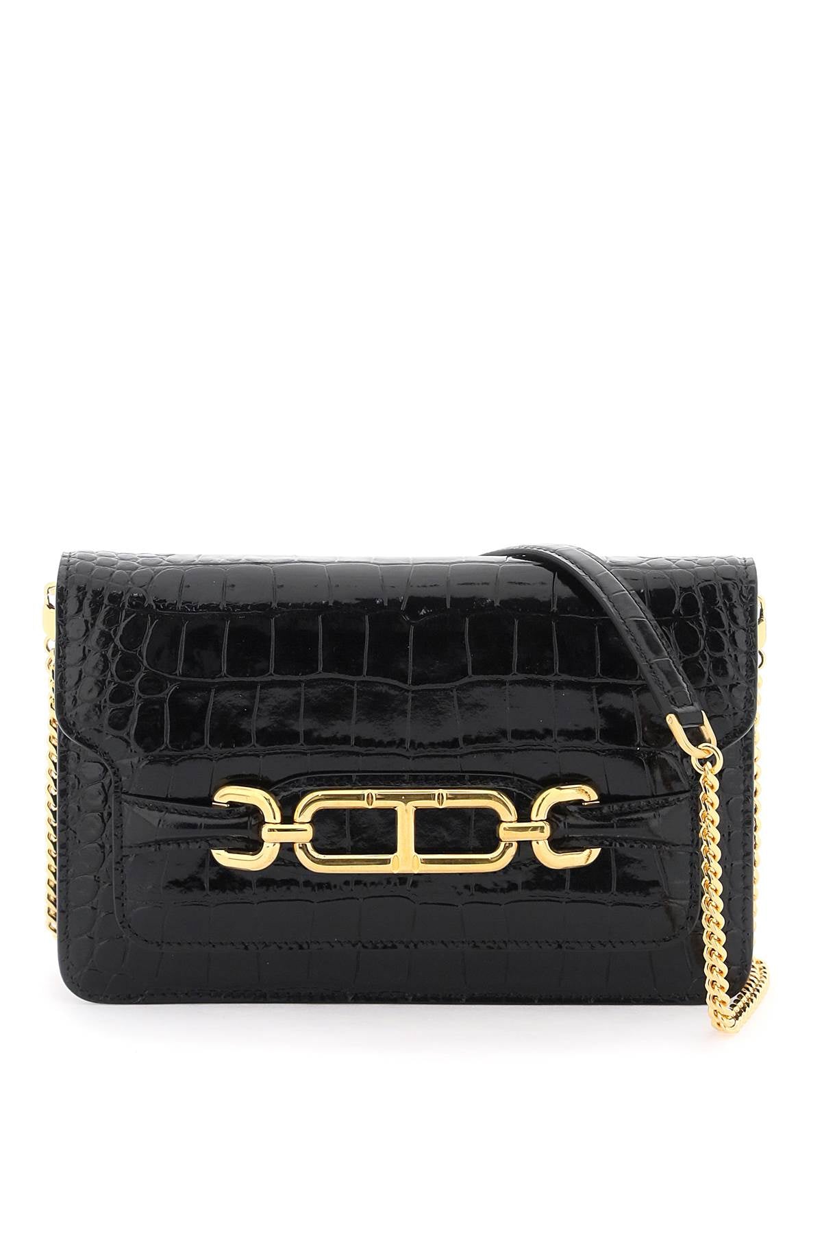 Tom Ford Whitney Crocodile Print Shoulder Bag. Women