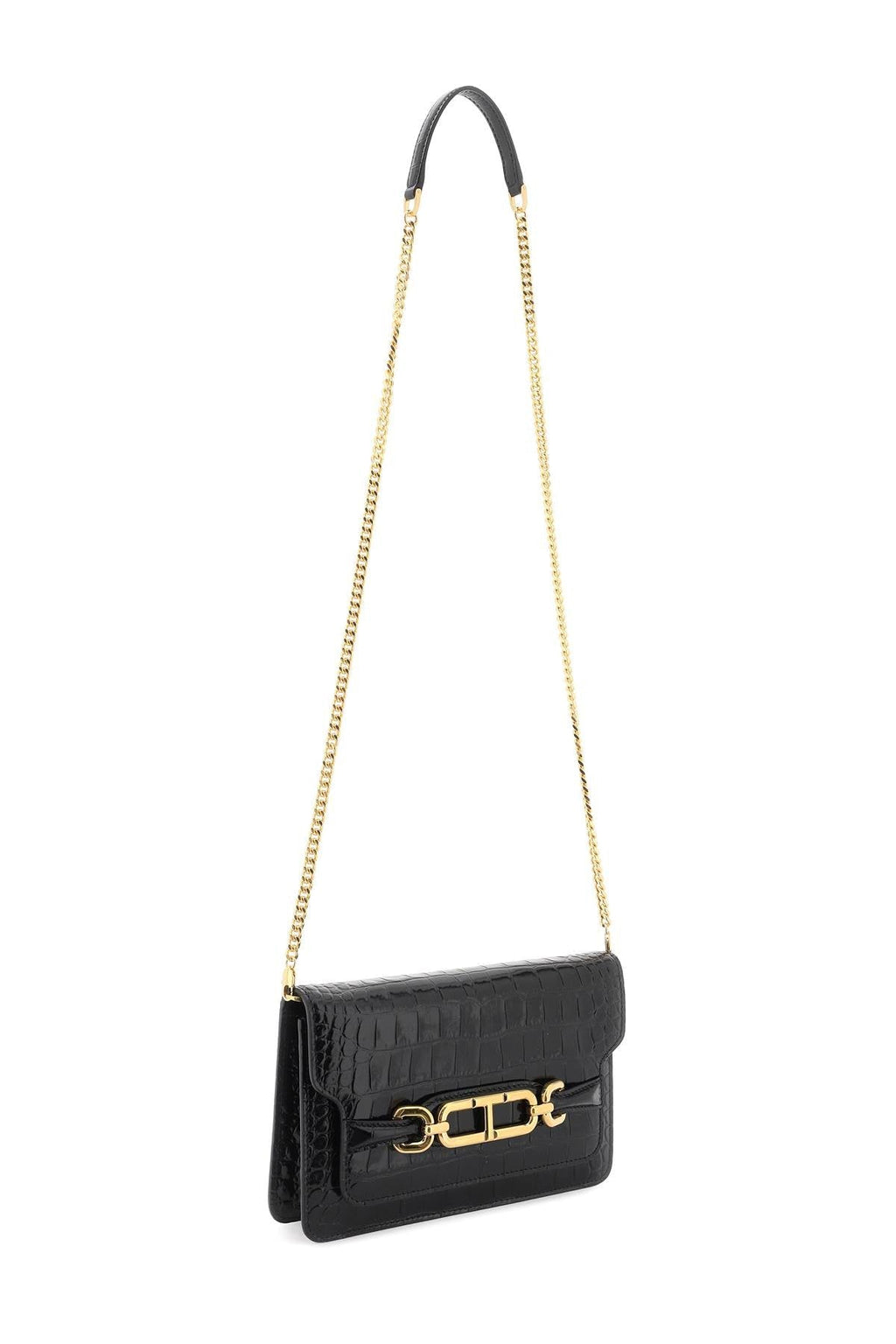 Tom Ford Whitney Crocodile Print Shoulder Bag. Women