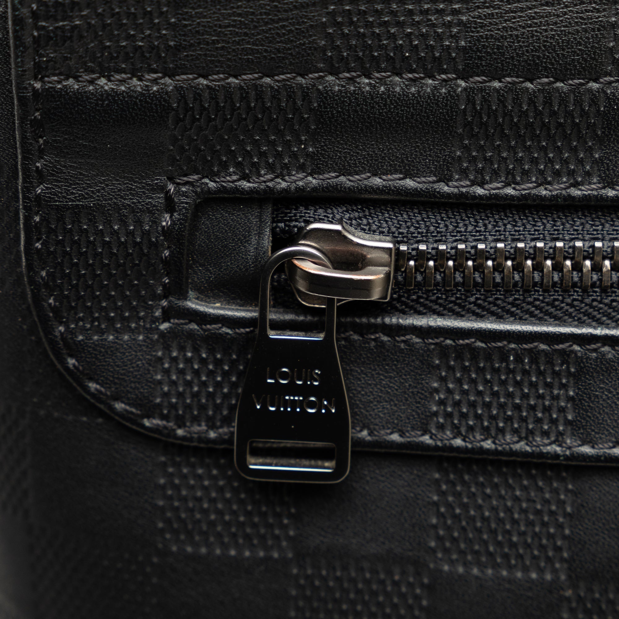 Black Louis Vuitton Damier Infini District PM Crossbody Bag