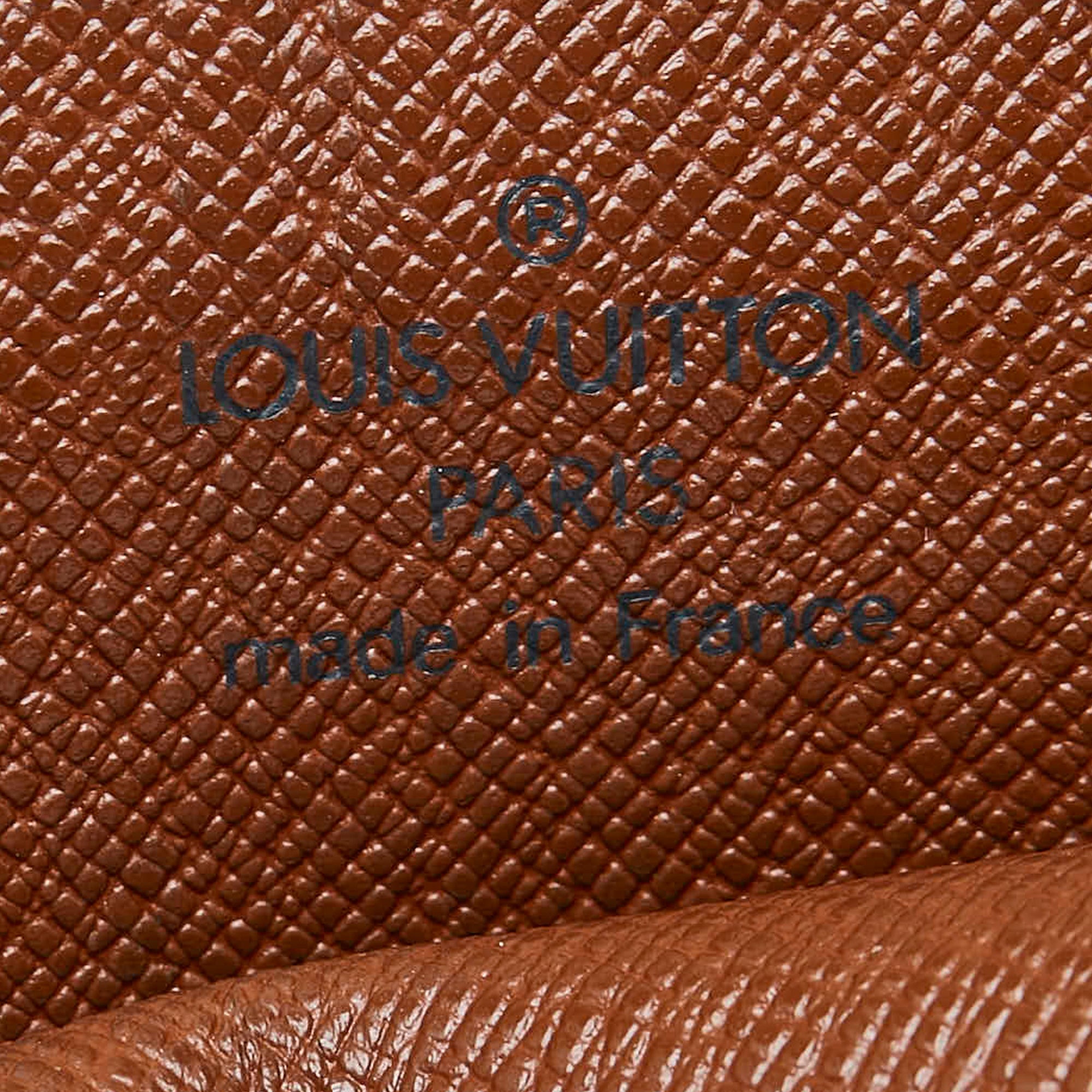 Louis Vuitton Porte-Monnaie Round Coin Monogram Canvas