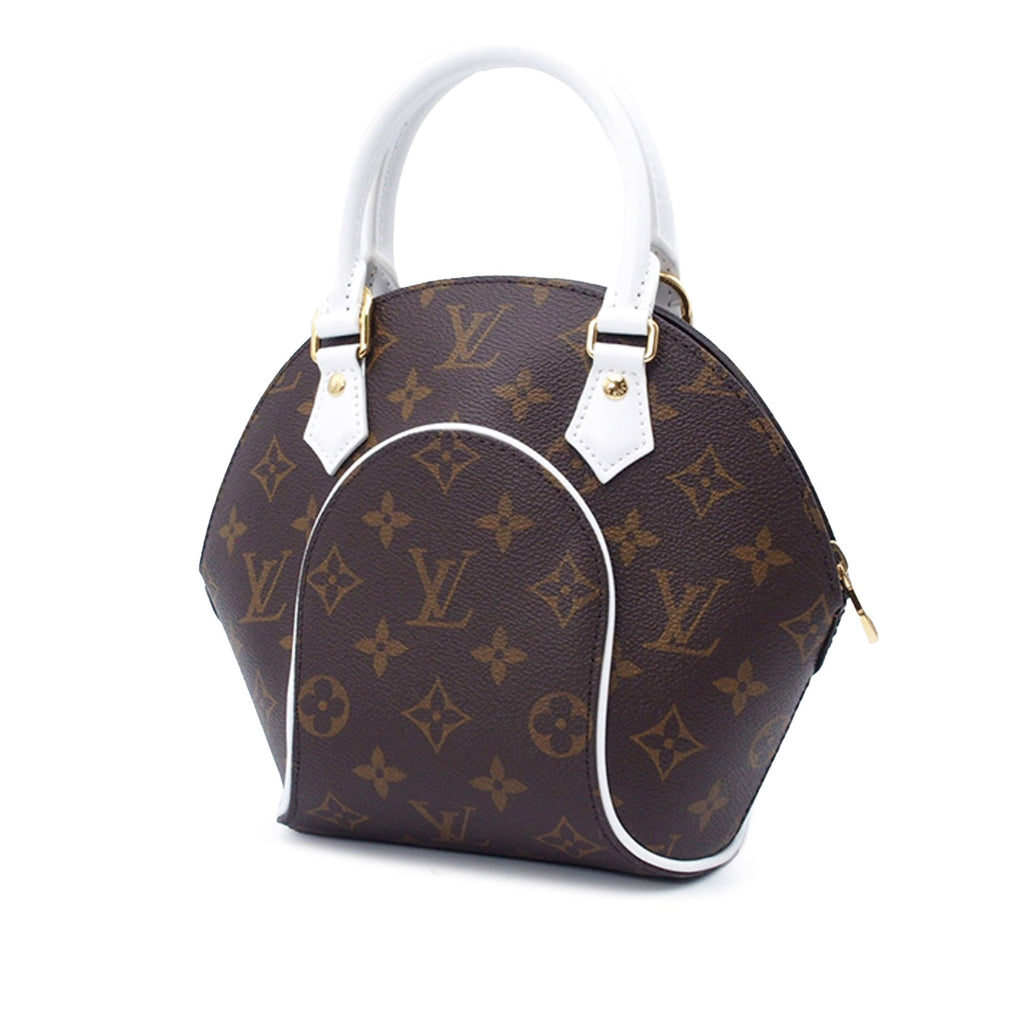 Brown Louis Vuitton Monogram Match Ellipse BB Satchel