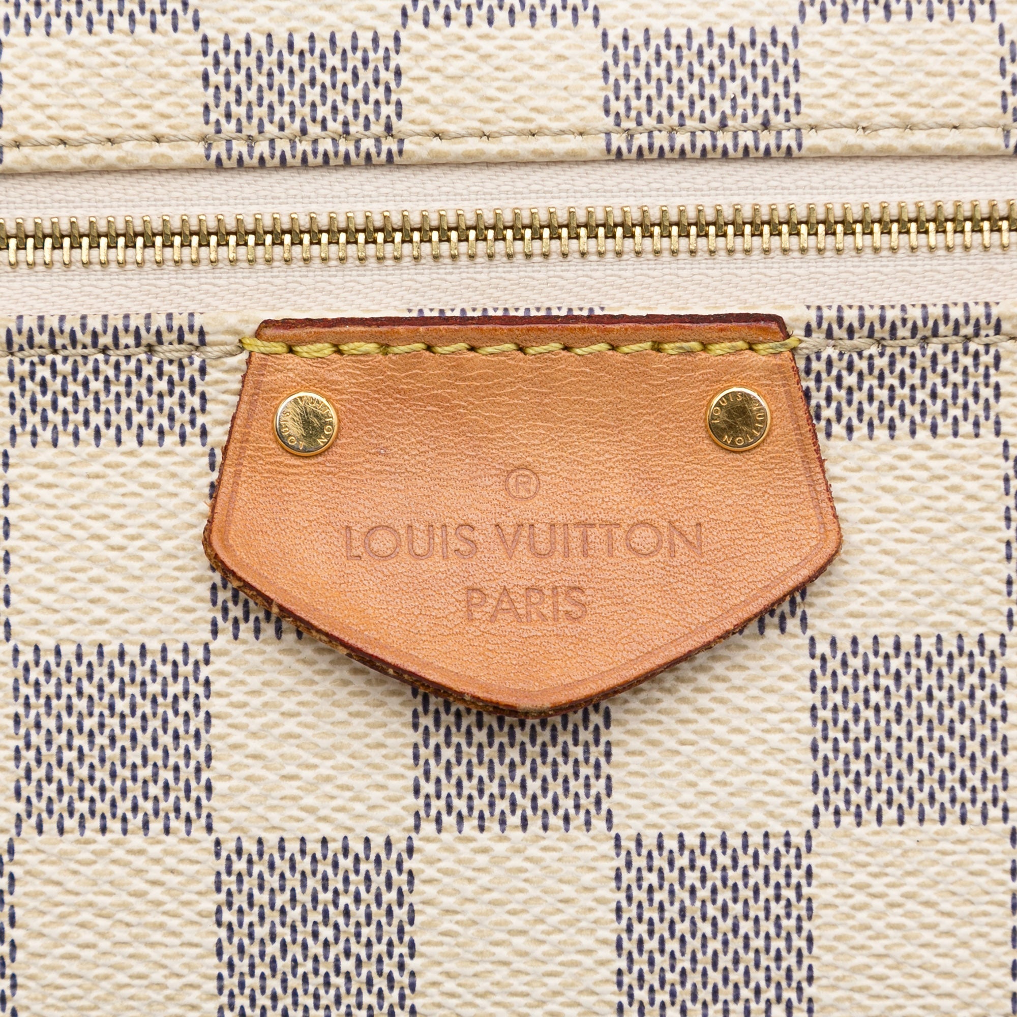 White Louis Vuitton Damier Azur Iena MM Tote Bag