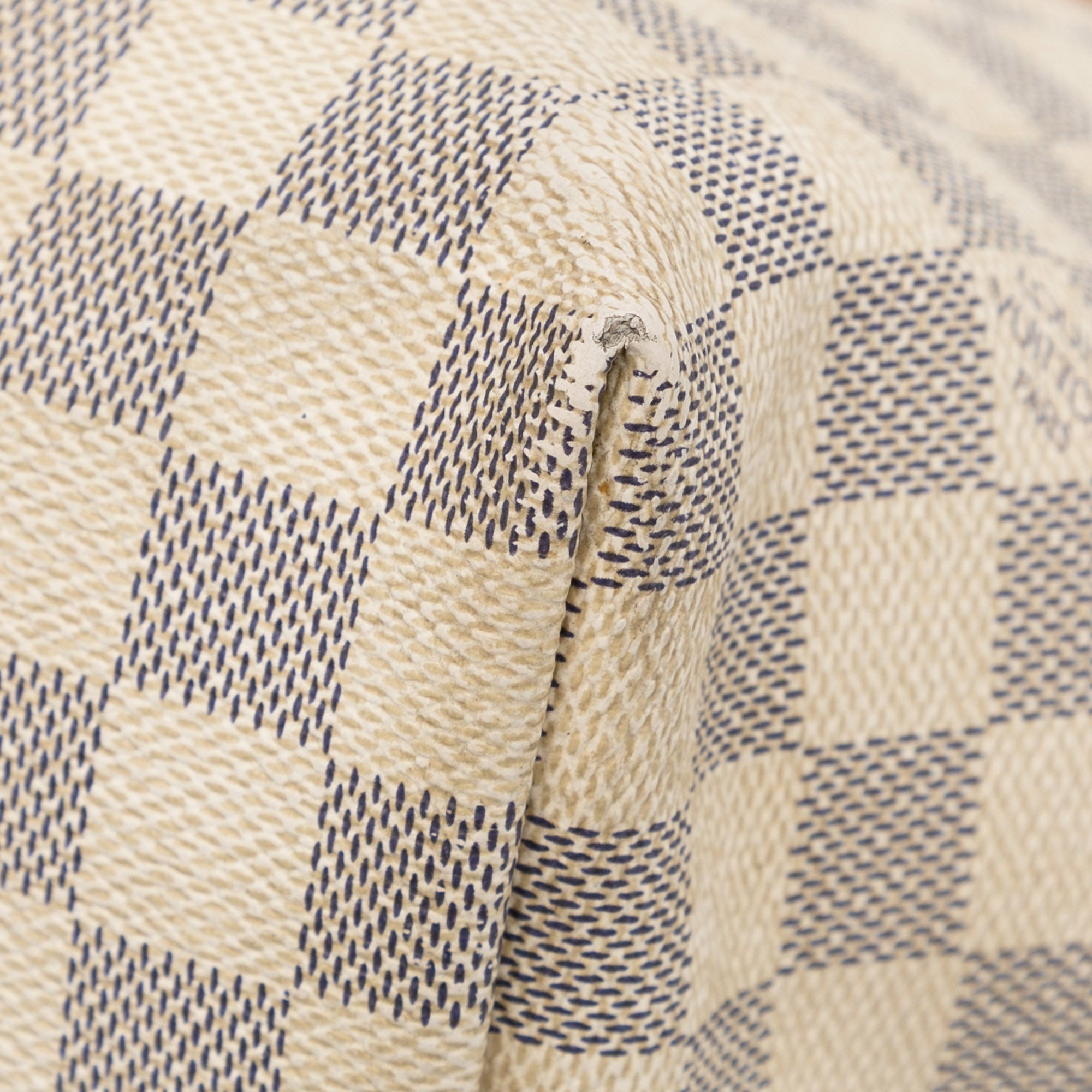 White Louis Vuitton Damier Azur Iena MM Tote Bag